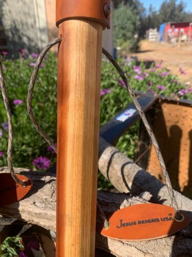 Rugged Terrain Wood Walking Cane Stick Ball Knob Round Top Palm Grip 30″ – 42″