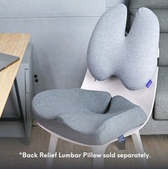 Cushion Lab Pressure Relief Seat Cushion Sitting, Extra-Dense Memory Foam, Black