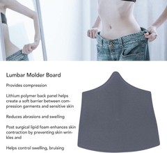 Lumbar Support Board for Post-Op Recovery, Contoured Foam Pad