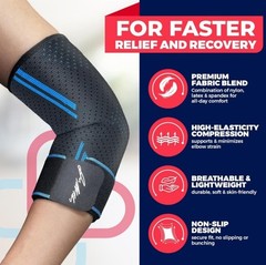 Dr. Arthritis 2 PC MEDIUM Compression Sleeve & Elbow Pads Elbow Brace Adjustable