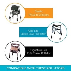 NEW Replacement Wheels Walker Rollator 6 In. (Set of 2) for Stander Able Life