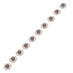 10pcs Black Open Hearing Aid Domes Tips For Phonak 6mm