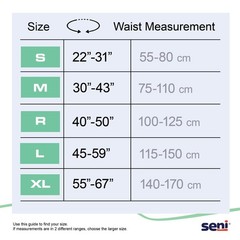Seni Super Plus Briefs, Large, Unisex, 45 in, 59 in, 9 ct