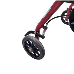 Drive R726RD Rollator Walker 6″ Wheels Red Black Folding Seat Aluminum Mobility