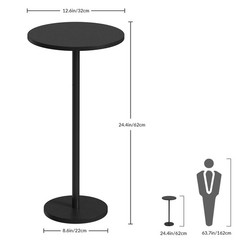 Novimango Small Round Side Table Drink Tables For Narrow Spaces Pedestal End