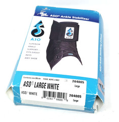 Med Spec ASO Ankle Stabilizer Brace, White, Large, Right or Left, Open Box