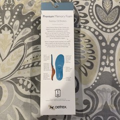 Aetrex Orthotics Premium Memory Foam Insoles L2305 Mens 11 Metatarsal Relief NEW