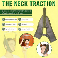 Neck Traction Stretcher Cervical Head Brace Pain Relief Device Home Over Door