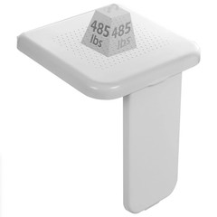 Dyna-Living Folding Shower Seat Wall Mounted 485 lbs Load-Bearing Fold Down
