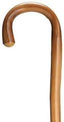 Men’s Natural Chestnut Wood Crook Handle 42″ Long Extra Tall Walking Cane