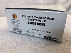 CORFLEX 8″ Ultra Fit Cool Wrist Splint w/ABD Thumb Large Right 73-5325-000(2999)