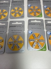 Lot of 98 Expired Hearing Aid Batteries Power One P10 – New Sealed