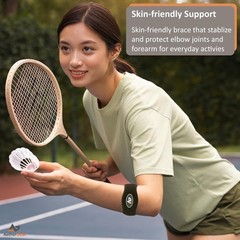 Tennis Elbow Brace – Forearm Support Band with Compression Pad One Size