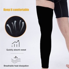 Full Leg Compression Sleeve Thigh Calf Knee Brace Support Pain Relief Sport Sock