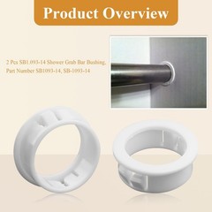 2 Pcs SB1.093-14 Shower Grab Bar Snap Bushing Fits Heyco, Lasco, 7/8″ bar
