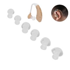 6pcs Hearing Aid Earplug Soft Silicone Replacement Buds For All-Day Comfort