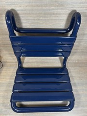 HEWI Hanging Shower Seat Dark Blue Removable 17-5/8″ Wide Bathroom Support