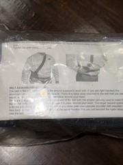 General Pump Back/Shoulder Belt Black Used With Telescoping Wand