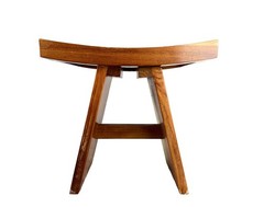Solid Teak Shower Bench 18″ AquaTeak Asia Bathroom Seat