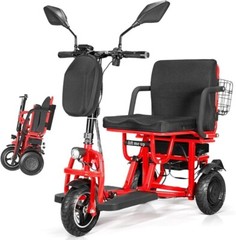 Foldable Travel Mobility Scooter 21 Miles 700W 3-Wheel 4 Speed fit Senior Adults