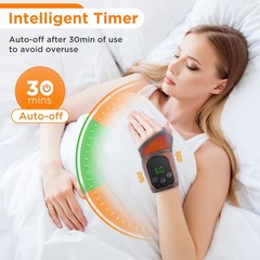 Electric Wrist Massager 5 Levels Heating 3 Modes Vibration Infrared Pain Relief