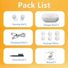 Jinghao Hearing Aids Invisible Noise Cancelling Sound Amplifier ITE US