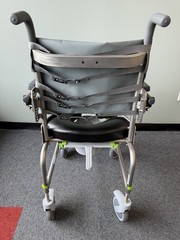 RAZ-AP Rolling Shower Chair Commode Chair w/ Brakes- 407 lb Capacity MINT* #L127