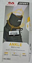 McDavid Sport Ankle Brace With Straps – Black – L