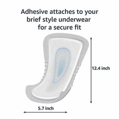 Amazon Basics Incontinence Guards for Men Maximum Absorbency 104 Count 2 Pack