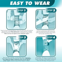 Speed Lacer Ankle Brace Lace Up Support Stabilizer Figure 8 Straps Athletic