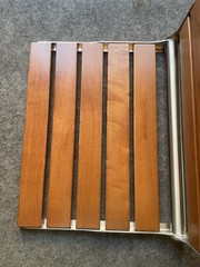 20″ Folding Teak Wood Folding Shower Seat Wall Mounted