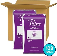 Contoured Incontinence Pads, 4 Drop Absorbency – 108 Pack for Ultimate Comfort