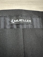Mueller Adjustable Black Back Support Brace With Hook and Loop Closure