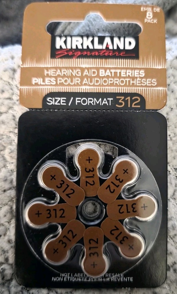 40 Kirkland Signature Hearing Aid Batteries Size 312