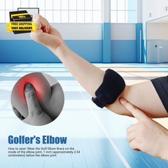 Elbow Brace 2 Pack Men Women Golfers Tennis Pain Relief for Tendonitis Adjustabl