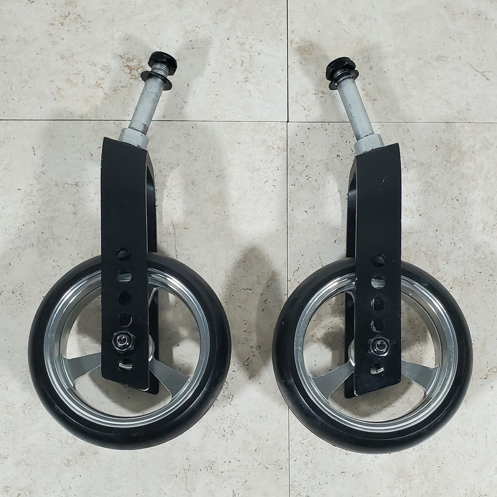 PAIR Caster Wheel & Fork Assy Ki Mobility Focus CR Tilt in Space Wheelchair 5”