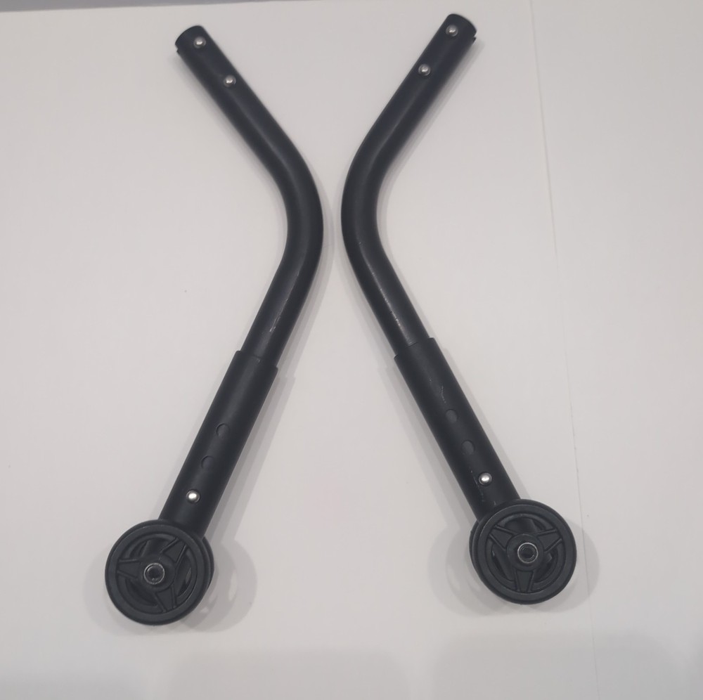Rear Anti-Tip Bars & 1.5″ Wheels for Wheelchair Quickie Ki Mobility 3/4″ Tube