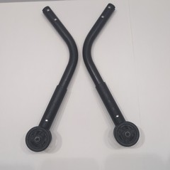 Rear Anti-Tip Bars & 1.5″ Wheels for Wheelchair Quickie Ki Mobility 3/4″ Tube