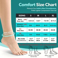 1 Pair Ankle Compression Socks Open Toe Foot Sleeves Arch Ankle Support Brace