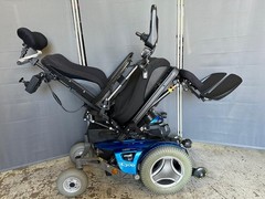 PERMOBIL 3G RNET C300 WHEELCHAIR WITH TILT,RECLINE,LEGS, 8″ LIFT. Lights