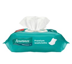 Assurance XL Disposable Pre-Moistened Washcloths for Adults (192 Count)