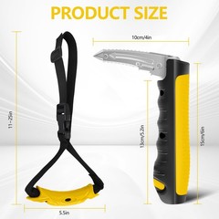 Kaiedos Car Door Handle for Elderly, 3-in-1 +Strap, Yellow–Strap