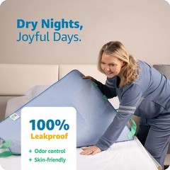 Improvia Positioning Bed Pad, with 8 Reinforced Handles, Quick-Drying, Washable
