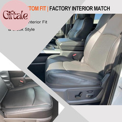 Driver Side Bottom Lower Replacement Perforated Leather Seat Cover Dark Gray Com