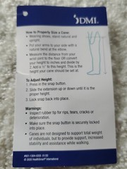 DMI Walking Cane Adult Men & Women Adjustable 30-39″ Black Supports 250 Pounds