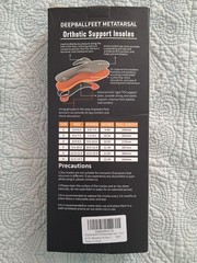 Deepballfeet Full Length Metatarsal Orthotic Insoles Shock Absorbing DP02