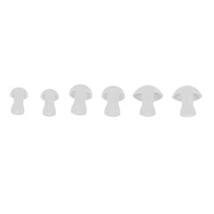 6pcs Hearing Aid Earplug Soft Silicone Replacement Buds For All-Day Comfort