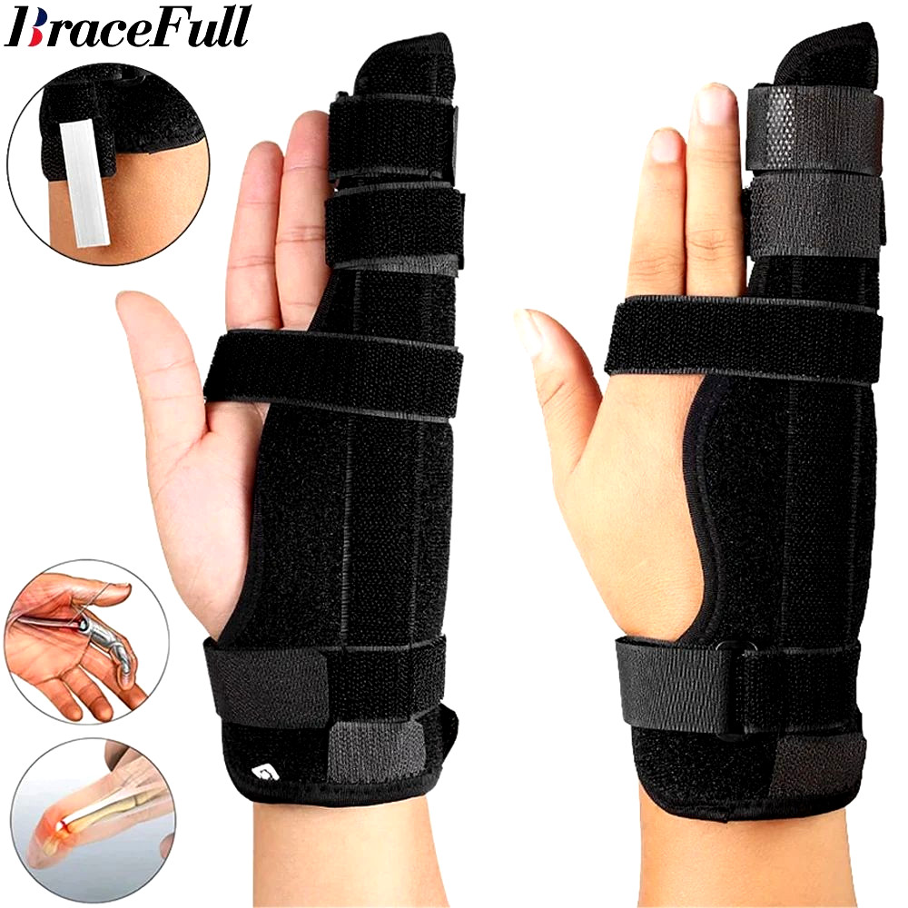 Boxer Finger Splint Adjustable Finger Brace Fracture Broken Finger Support Pinky