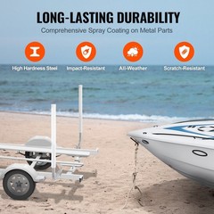 60in Adjustable Dual Steel Supports with PVC Covering & 2-Piece Kit