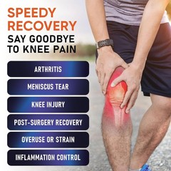 PhysFlex Knee Compression Sleeve for Pain Relief, Support for Workouts & Sports